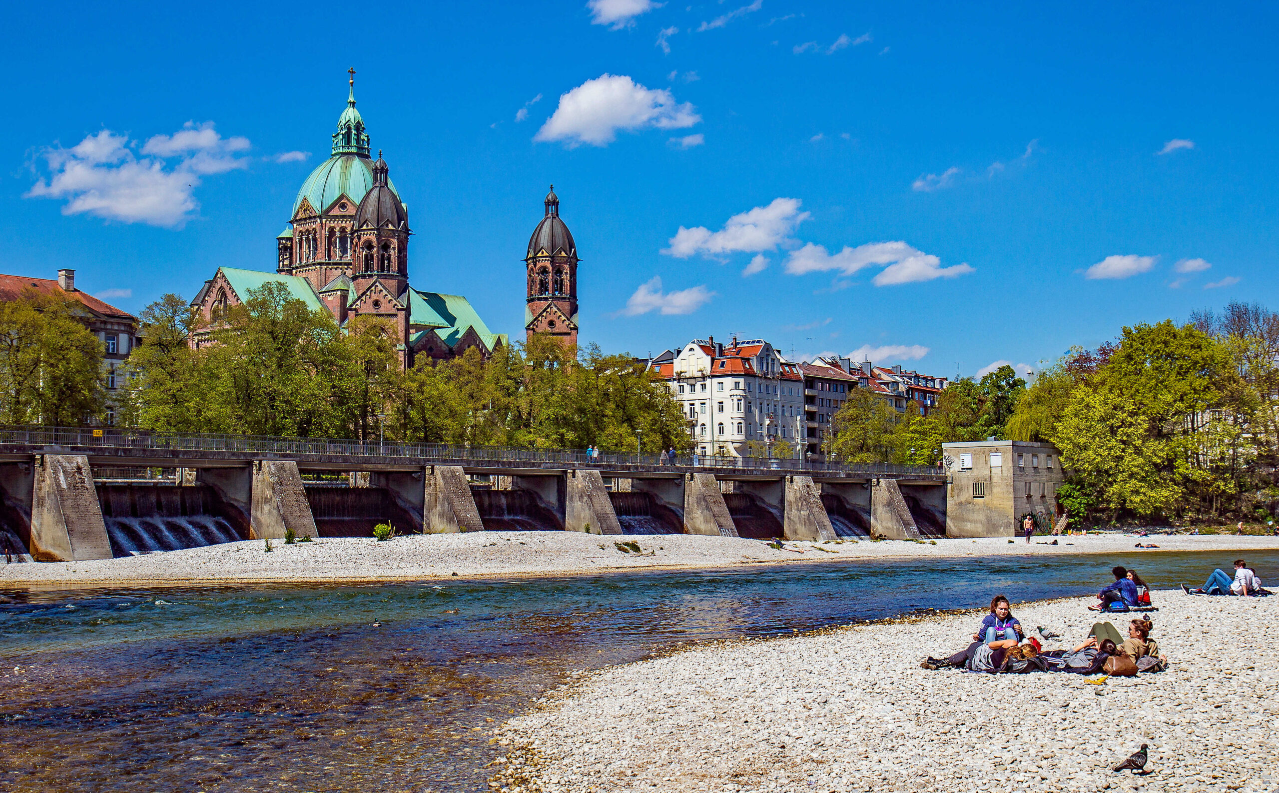 Isar Vor Der Lukaskirche, © München Tourismus, Werner Boehm